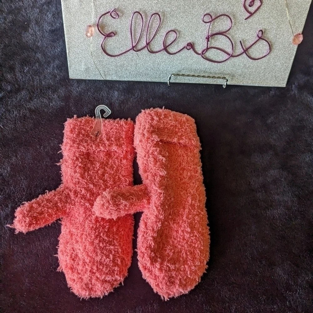 Kids Coral Mittens